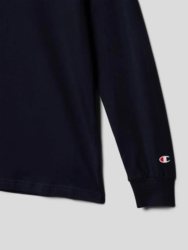 CHAMPION Longsleeve Mit Label-Print - Marineblau 2 CHAMPION Longsleeve Mit Label-Print - Marineblau – Bild 2