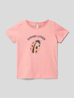 Tom Tailor T-Shirt Mit Motiv-Print - Koralle