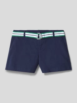 Polo Ralph Lauren Teens Chino-Shorts Mit Label-Patch Modell 'SOLID' - Marineblau
