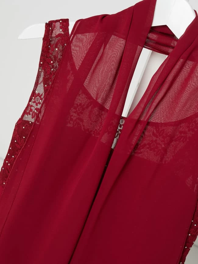 G.O.L. Kleid Mit Ziersteinbesatz - Kirschrot 2 G.O.L. Kleid Mit Ziersteinbesatz - Kirschrot – Bild 2