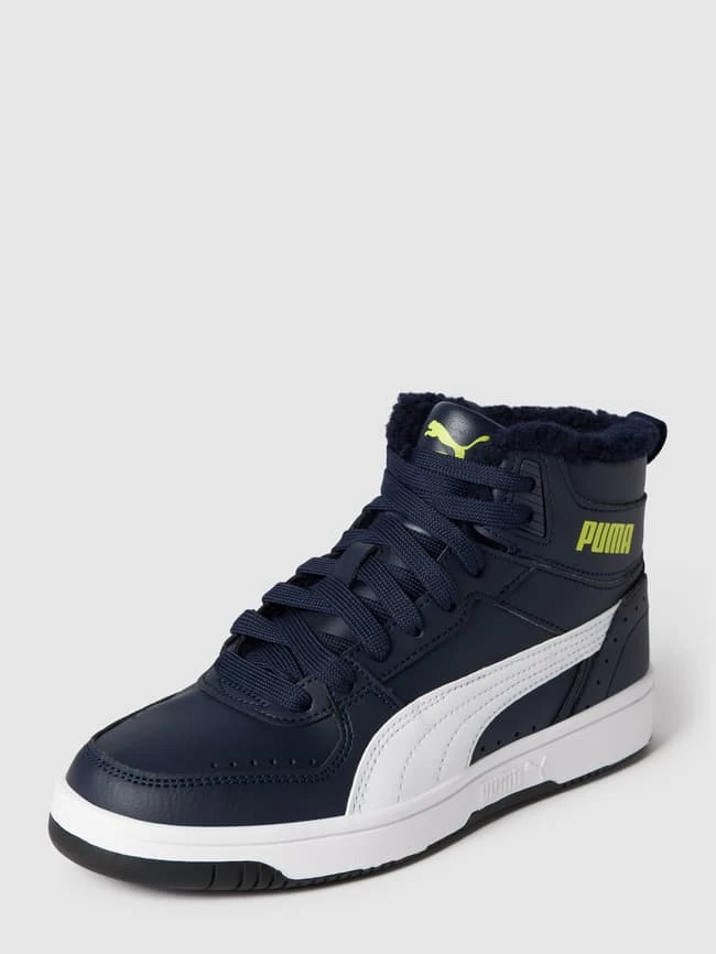Puma High Top Sneaker Mit Label-Details Modell 'JOY' - Marineblau 1 Puma High Top Sneaker Mit Label-Details Modell 'JOY' - Marineblau
