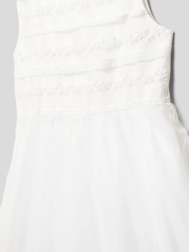 Une Hautre Couture Kommunionskleid Mit Taillenband - Offwhite 2 Une Hautre Couture Kommunionskleid Mit Taillenband - Offwhite – Bild 2
