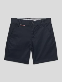 Tommy Hilfiger Kids Bermudas Mit Französischen Eingrifftaschen - Marineblau