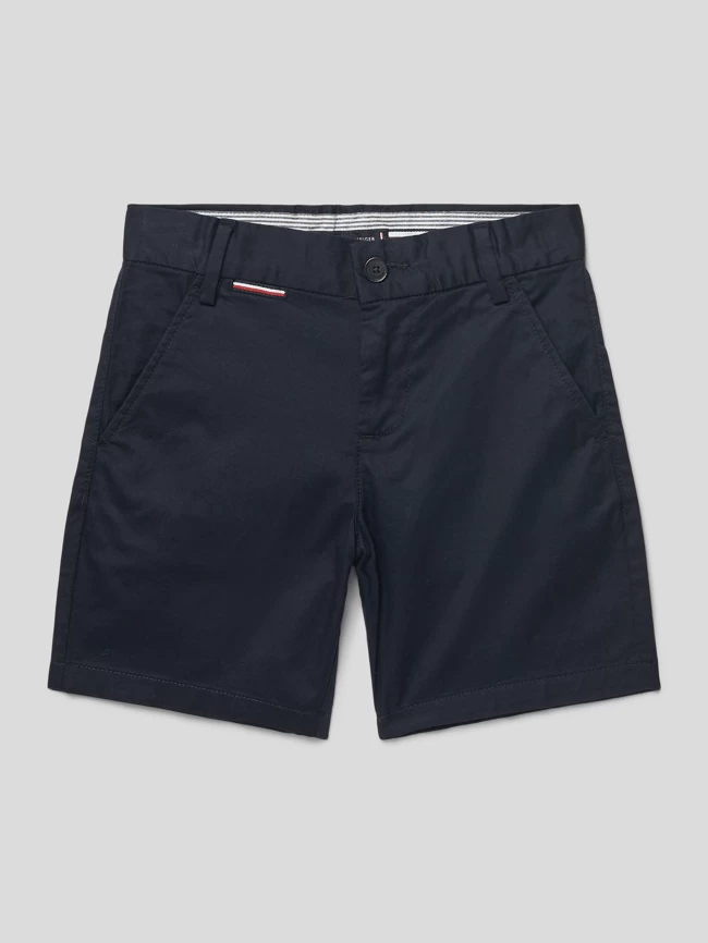 Tommy Hilfiger Kids Bermudas Mit Französischen Eingrifftaschen - Marineblau 1 Tommy Hilfiger Kids Bermudas Mit Französischen Eingrifftaschen - Marineblau