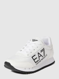 EA7 Emporio Armani Sneaker Mit Label-Prints - Weiß