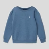 Polo Ralph Lauren Kids Sweatshirt In Melierter Optik - Rauchblau