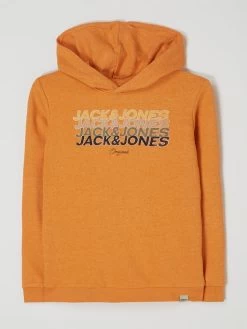 Jack & Jones Hoodie Aus Baumwollmischung Modell 'Brady' - Orange