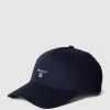 Gant Cap Mit Label-Stitching - Marineblau