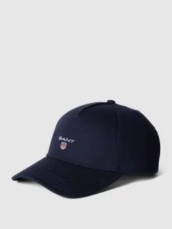 Gant Cap Mit Label-Stitching - Marineblau