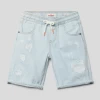 VINGINO Jeansshorts Im Destroyed-Look Modell 'CABRINI' - Hellblau