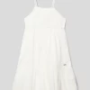 Pepe Jeans Kleid Mit Label-Applikation Modell 'HAILEY' - Offwhite