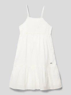 Pepe Jeans Kleid Mit Label-Applikation Modell 'HAILEY' - Offwhite