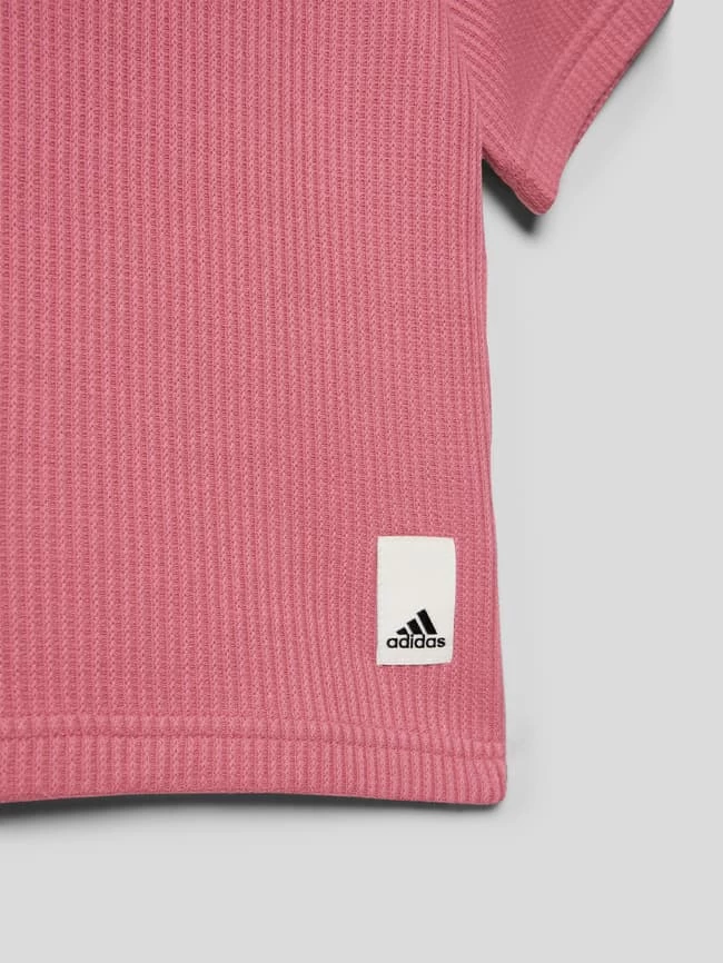 ADIDAS SPORTSWEAR T-Shirt In Ripp-Optik - Altrosa 2 ADIDAS SPORTSWEAR T-Shirt In Ripp-Optik - Altrosa – Bild 2