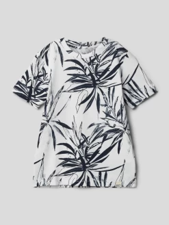 Jack & Jones T-Shirt Mit Label-Detail Modell 'CRAYON' - Offwhite