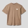 Calvin Klein Jeans T-Shirt Mit Label-Patch Modell 'BADGE MINERAL' - Schokobraun