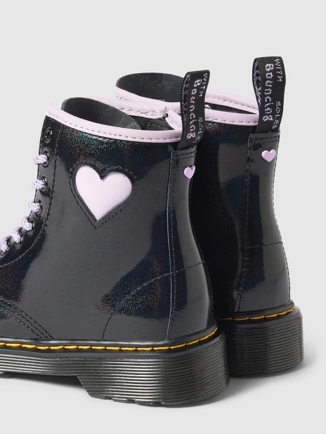 Dr. Martens Schnürboots Mit Motiv-Besatz - Schwarz 2 Dr. Martens Schnürboots Mit Motiv-Besatz - Schwarz – Bild 2
