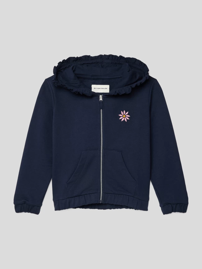 Tom Tailor Sweatjacke Mit Kapuze - Marineblau 1 Tom Tailor Sweatjacke Mit Kapuze - Marineblau