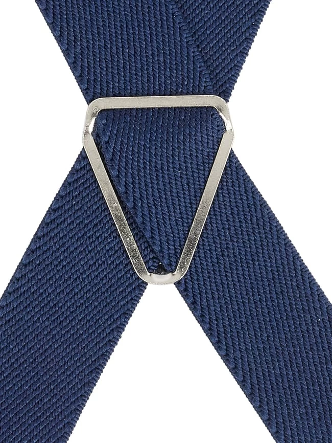 G.O.L. Hosenträger In X-Form - Marineblau 2 G.O.L. Hosenträger In X-Form - Marineblau – Bild 2