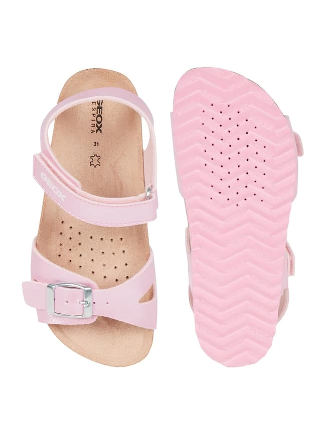 Geox Sandalen In Leder-Optik Modell 'Adriel' - Pink 4 Geox Sandalen In Leder-Optik Modell 'Adriel' - Pink – Bild 4