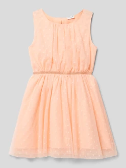 Name It Kleid Aus Tüll Mit Blickdichtem Unterkleid Modell 'VABOSS' - Apricot