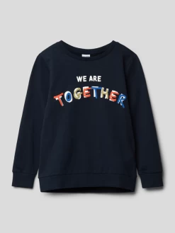 Name It Sweatshirt Mit Motiv-Print Modell 'VILDAR' - Marineblau