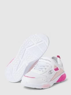 CHAMPION Sneaker Mit Label-Details Modell 'WAVE' - Weiß -Kindermoden Kunterbunt acq34iij8h84qji290sjekigaopj8jpka14jal2l8ss56cil8h148i2e6ko58cad70rj4cq99l556l2lago34pj2c4s66e1gc9j38dpkckpj2oj2chhj0dpk6srj6dpkcpijed0
