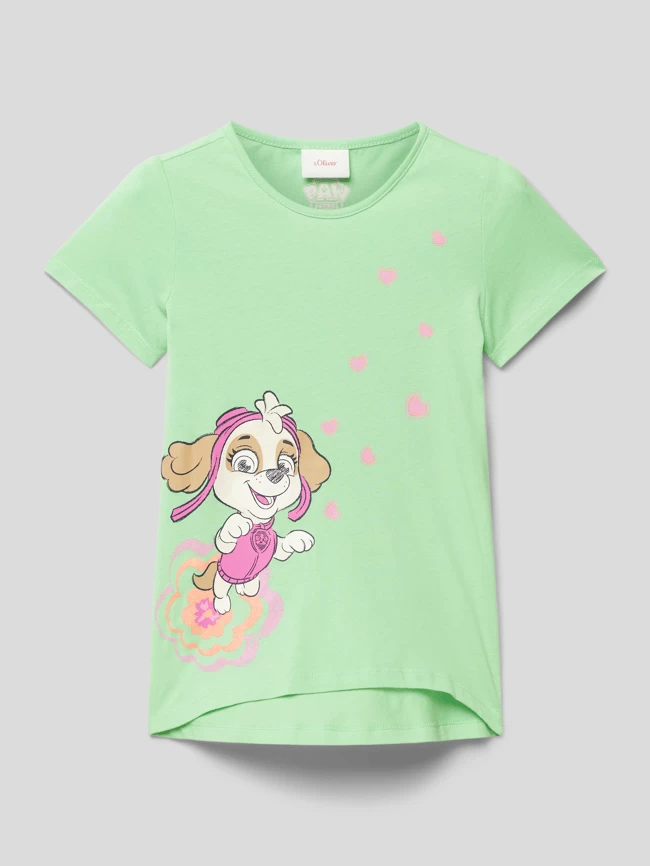 S.Oliver RED LABEL T-Shirt Mit Motiv-Print - Mint 1 S.Oliver RED LABEL T-Shirt Mit Motiv-Print - Mint