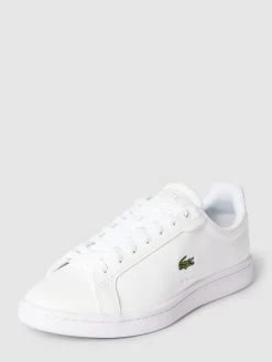 Lacoste Sneaker Mit Logo-Stickerei - Weiß
