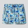 Name It Badehose Mit Allover-Print Modell 'ZETUS' - Hellblau