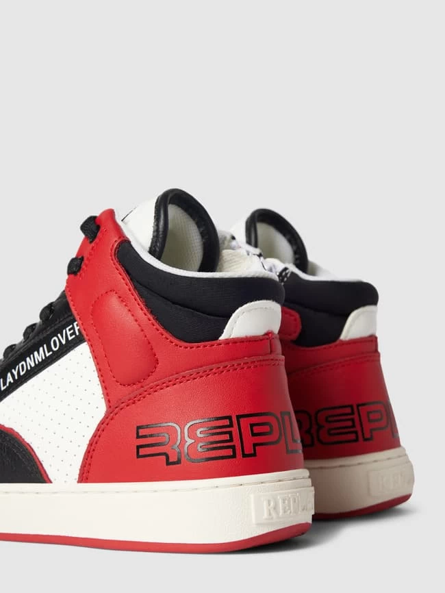 Replay High Top Sneaker Mit Label-Details Modell 'COBRA' - Weiß 2 Replay High Top Sneaker Mit Label-Details Modell 'COBRA' - Weiß – Bild 2
