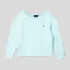Polo Ralph Lauren Kids Sweatshirt Mit Label-Stitching - Mint