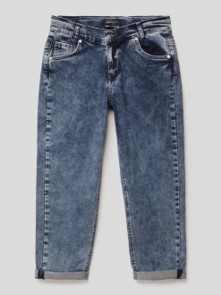 Blue Effect Jeans Im 5-Pocket-Design Modell 'NORMAL NOS' - Dunkelblau