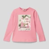 Mayoral Longsleeve Und Haargummi Im Set - Fuchsia