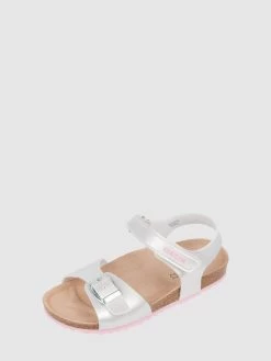 Geox Sandalen In Leder-Optik Modell 'Adriel' - Silber