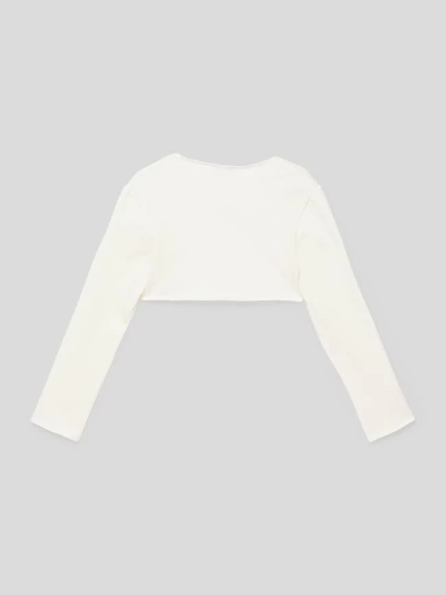 Weise Bolero Mit Floralem Detail - Ecru 3 Weise Bolero Mit Floralem Detail - Ecru – Bild 3