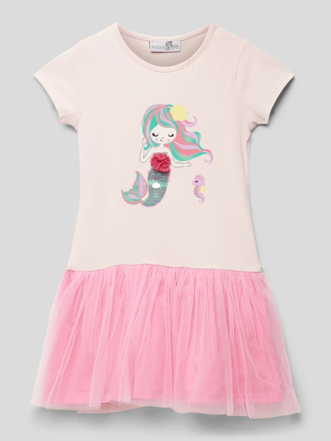 Happy Girls Minikleid Mit Motiv-Print - Hellrosa 1 Happy Girls Minikleid Mit Motiv-Print - Hellrosa