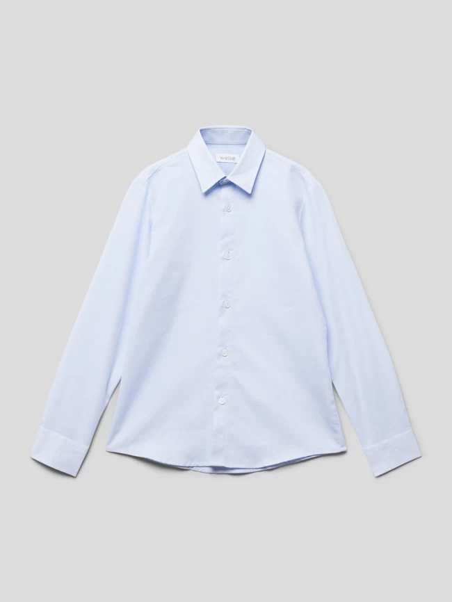 Weise Hemd Aus Reiner Baumwolle - Bleu 1 Weise Hemd Aus Reiner Baumwolle - Bleu