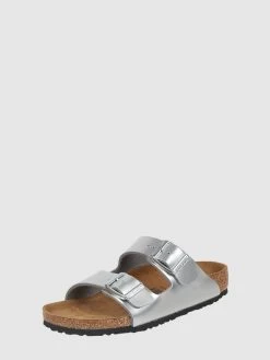 Birkenstock Sandalen Aus Birko-Flor® Modell 'Arizona' - Silber