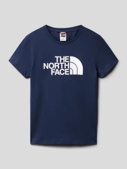 The North Face T-Shirt Mit Label-Print Modell 'EASY' - Marineblau