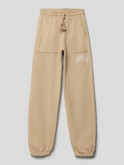 CHAMPION Sweatpants Mit Logo-Print Modell 'Rochester' - Camel