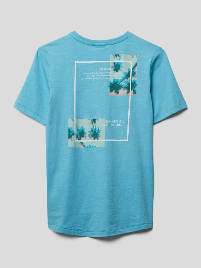 S.Oliver RED LABEL T-Shirt Mit Motiv-Print - Helltürkis 3 S.Oliver RED LABEL T-Shirt Mit Motiv-Print - Helltürkis – Bild 3