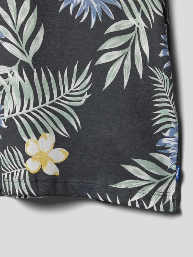 Jack & Jones T-Shirt Mit Floralem Muster - Anthrazit 2 Jack & Jones T-Shirt Mit Floralem Muster - Anthrazit – Bild 2