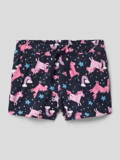 Name It Shorts Mit Allover-Motiv-Print Modell 'vigga' - Blau