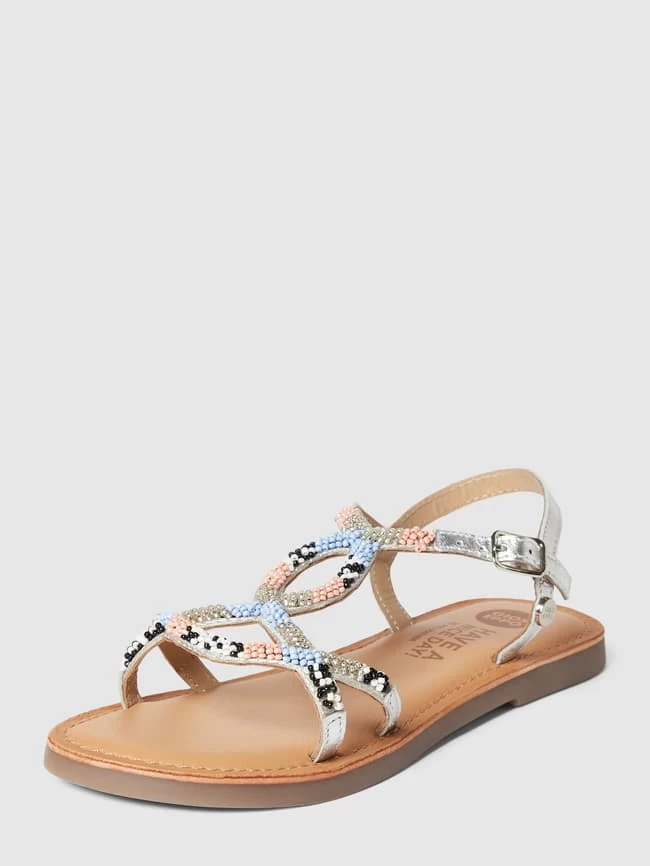 Gioseppo Zehentrenner Mit Label-Details Modell 'CASOLE' - Hellblau 1 Gioseppo Zehentrenner Mit Label-Details Modell 'CASOLE' - Hellblau