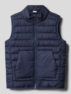 S.Oliver RED LABEL Steppweste Mit Stehkragen - Marineblau