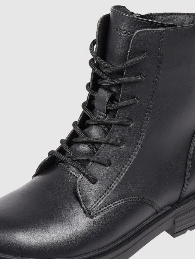 Geox Boots In Leder-Optik Modell 'Eclair' - Schwarz 2 Geox Boots In Leder-Optik Modell 'Eclair' - Schwarz – Bild 2