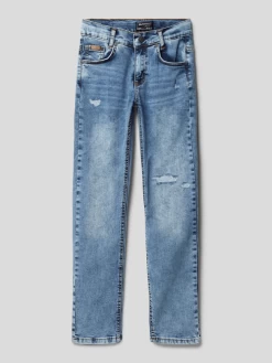 Blue Effect Jeans Mit Label-Details Modell 'NORM' - Blau