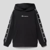 CHAMPION Hoodie Mit Logo-Print - Schwarz