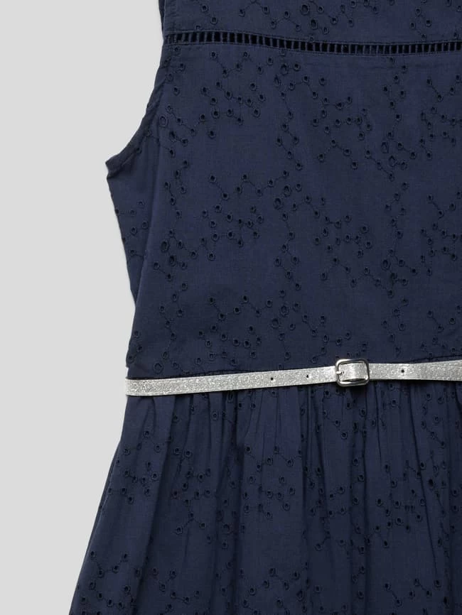 S.Oliver RED LABEL Kleid Mit Lochmuster Modell 'TG' - Marineblau 2 S.Oliver RED LABEL Kleid Mit Lochmuster Modell 'TG' - Marineblau – Bild 2