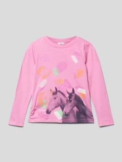 S.Oliver RED LABEL Sweatshirt Mit Rundhalsausschnitt - Pink
